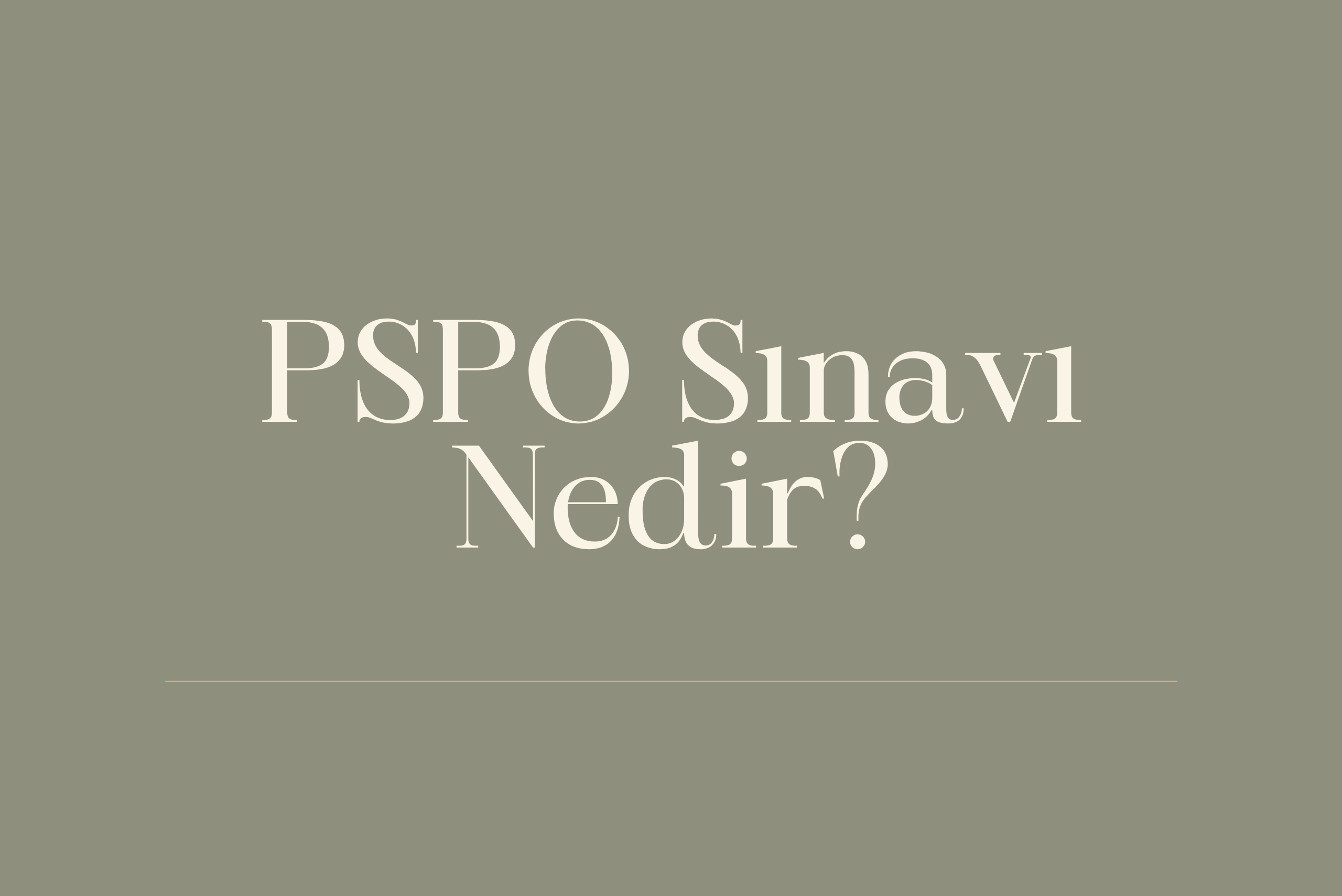 PSPO Sınavı nedir? PSPO Sertifikası nasıl alınır?