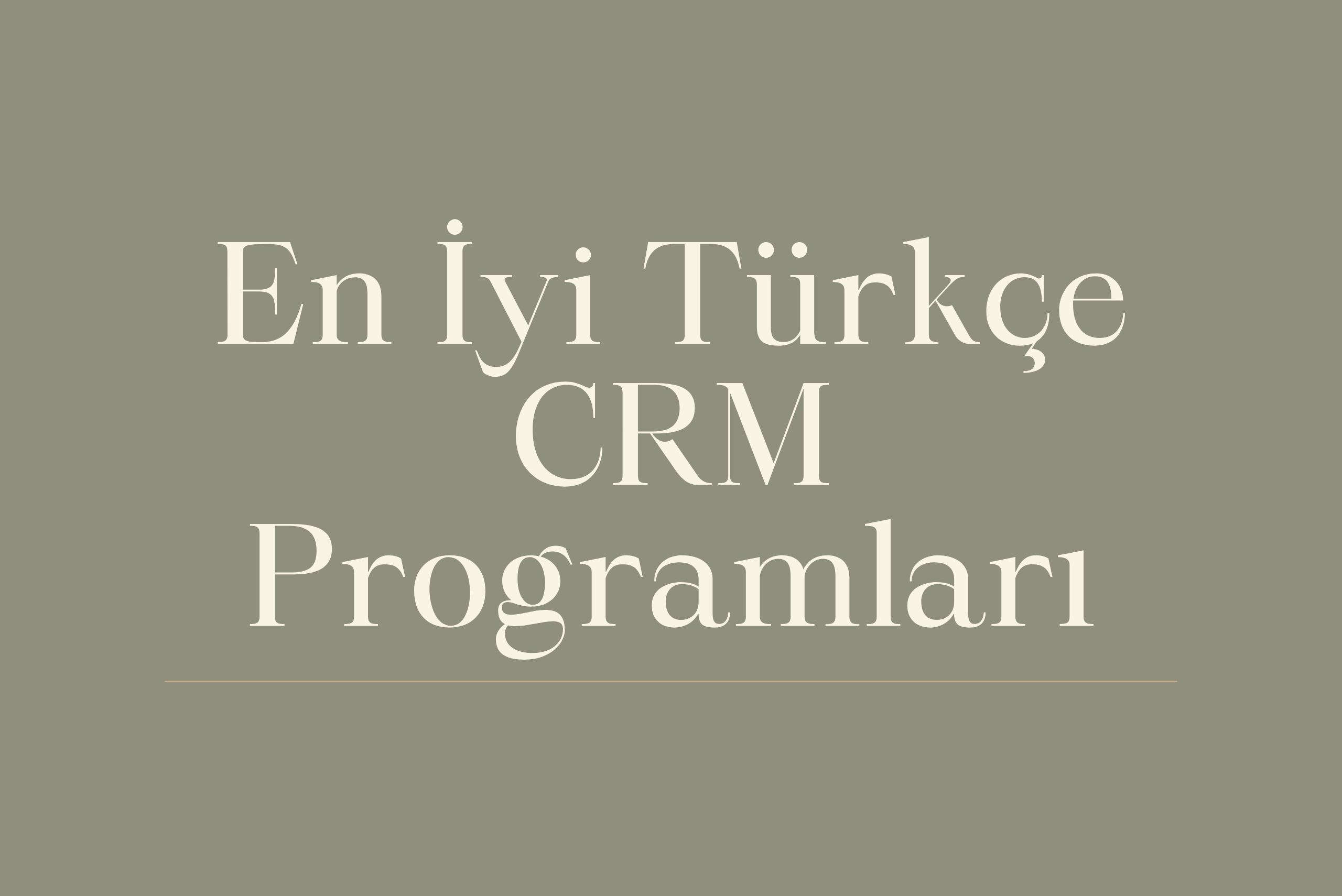En İyi Türkçe CRM Programları & Yazılımları