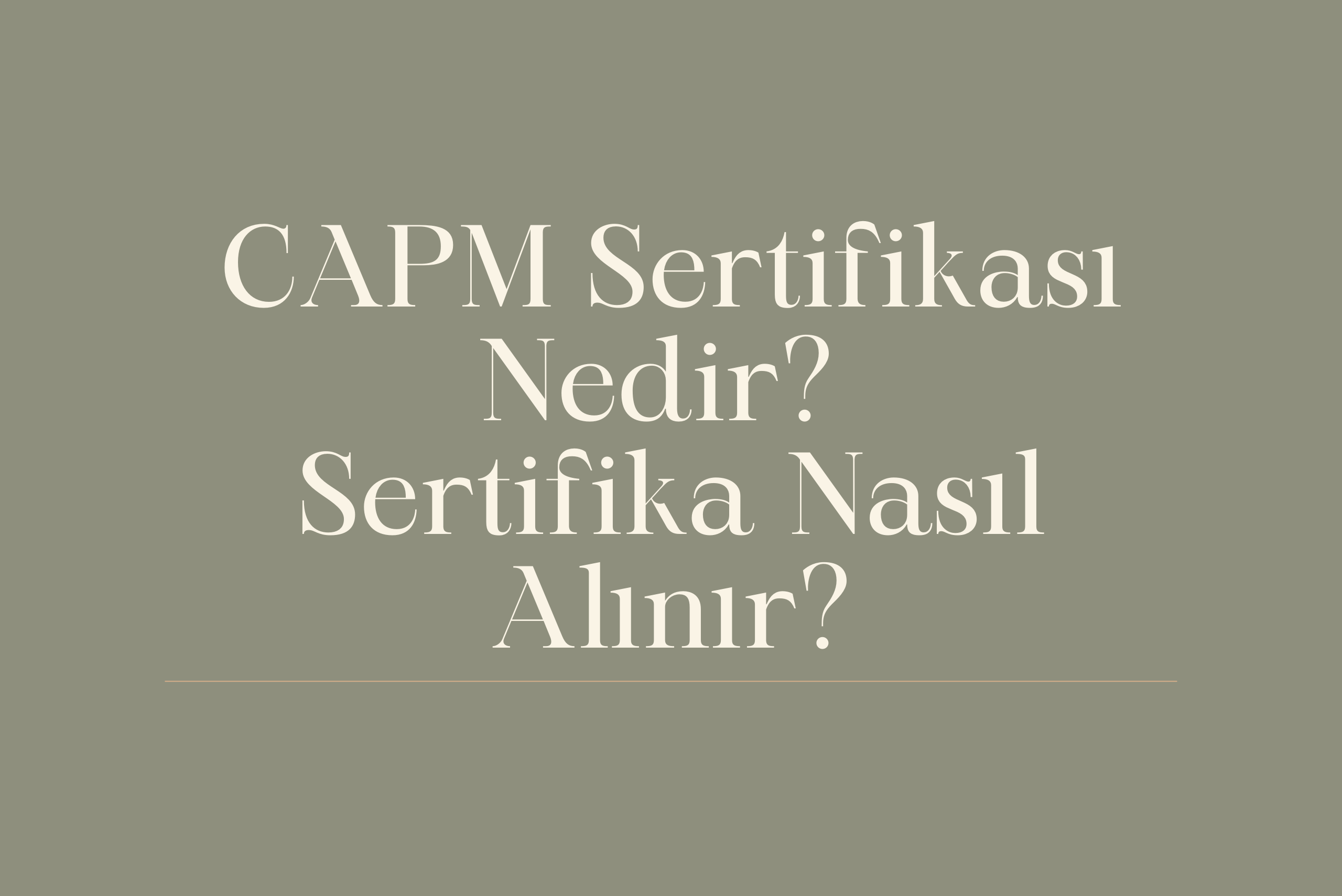 CAPM sertifikası nedir? Nasıl alınır? CAPM sınavı hakkında bilmeniz gereken tüm bilgiler bu yazıda.